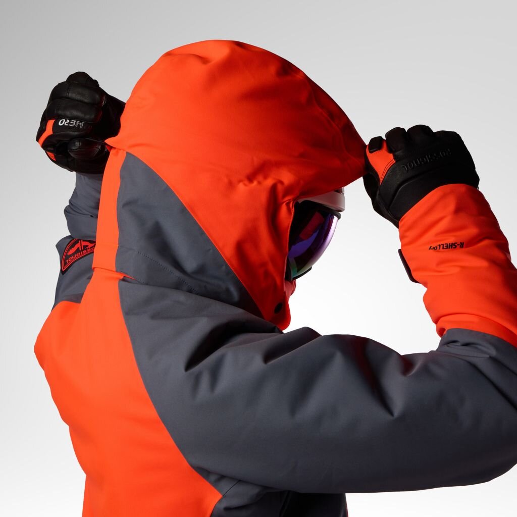 Veste de ski Rossignol M HERO ISOLÉE - ROUGE NÉON